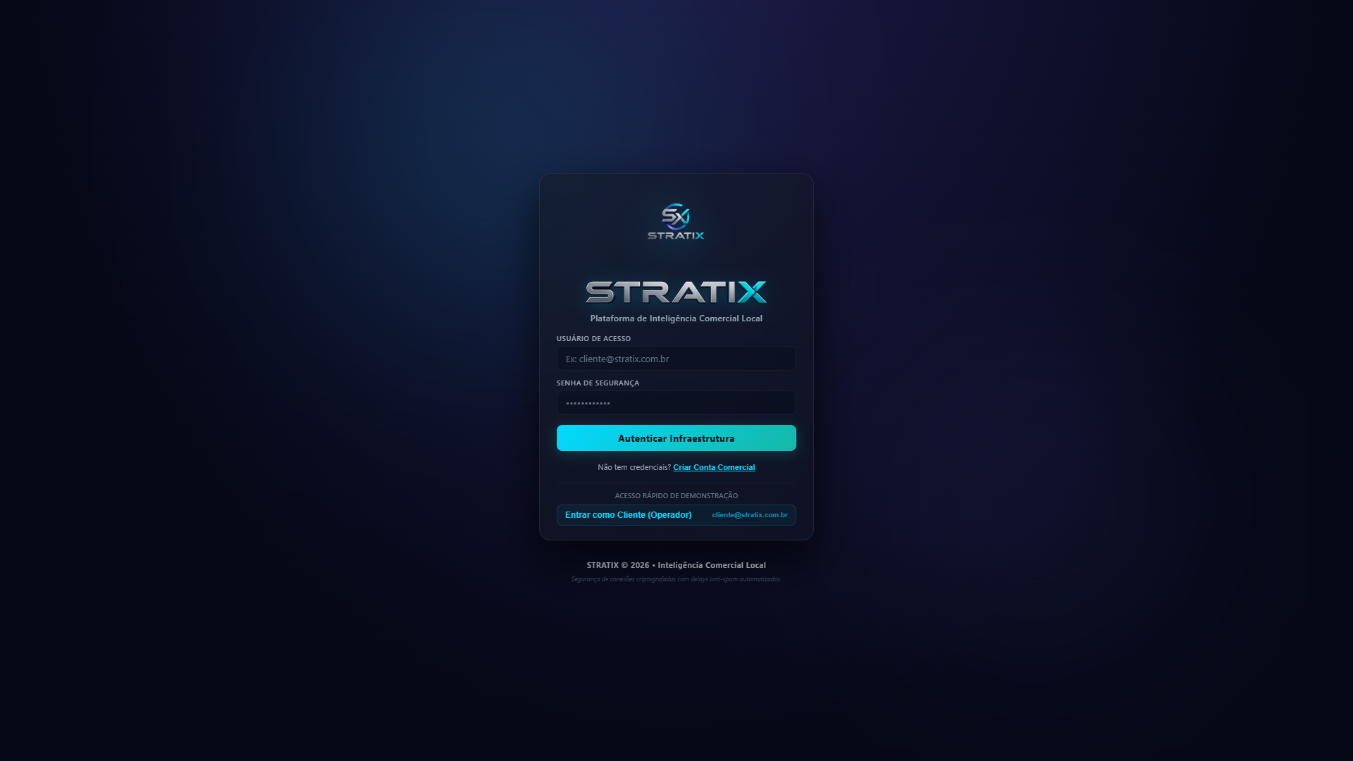 Mockup do Cofre de Leads e Segurança Stratix
